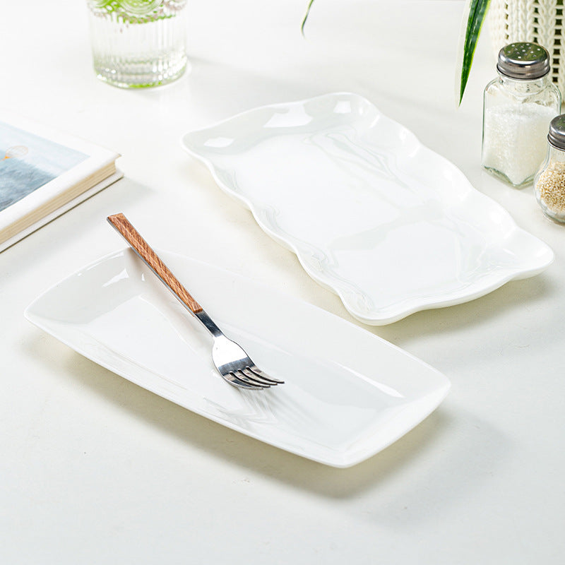 Minimalist Rectangular Sushi Plate | Japanese Porcelain Serving Platter