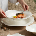 Nordic Minimalist Irregular Ceramic Dinner Plate | Creative Plating Plate for Fine Dining
