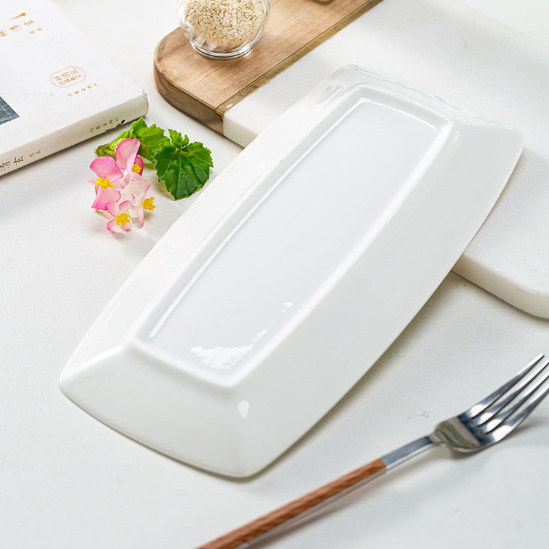 Minimalist Rectangular Sushi Plate | Japanese Porcelain Serving Platter